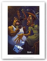 Green Street (mini) by Justin Bua 11.875"x9.5" Art Print Poster