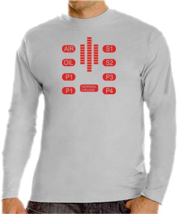 Touchlines Herren Langarm T-Shirt Knight Rider- Kitt Control, sports grey, L, B4141 Preisvergleich