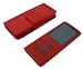 Electronics : 4G RED WALLET CASE & FREE RED SILICONE COVER FOR THE NEW APPLE iPOD NANO 4th GENERATION 8GB 16GB (SEP 2008)