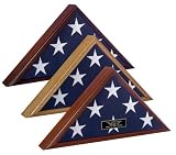 Veteran Flag Display Case -Cherry