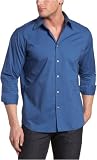 Claiborne by John Bartlett Men's Washed Poplin Woven Shirt