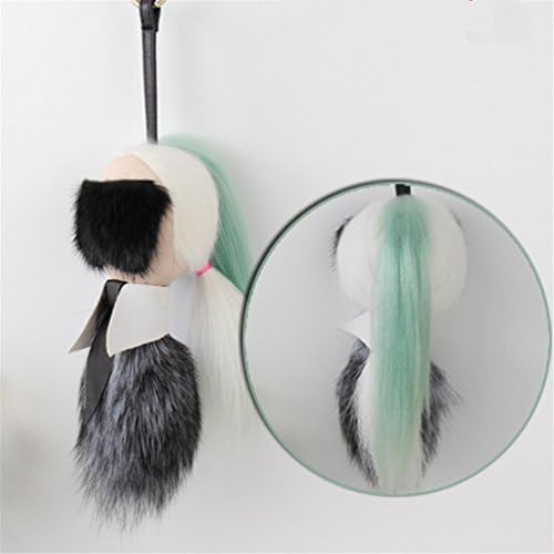 Sunnying Raccoon Fur Lafayette Fur Pendant for Womens Bag or Car Pendant (Light Green-l)