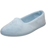 Dearfoams Womens Microfiber Velour Closed Back