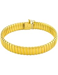 Adjustable 14 Karat Yellow Gold Serpentine Bracelet 7.5 inch