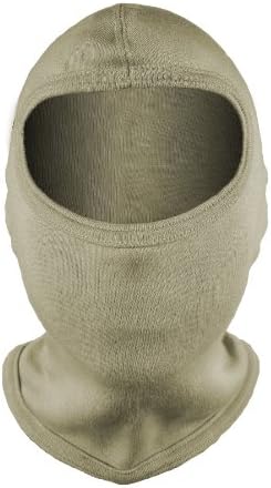Damascus KH100HT Heavyweight Hood Balaclava with Fire Retardant and Cut Resistant Kevlar, 15-Inch, Tan
