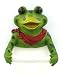Frog Bathroom Toilet Paper Holder Red Bow