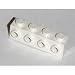Lego Building Accessories 1x4 White Brick With 4 Knobs, Bulk Pack 50 Pieces