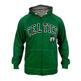 Boston Celtics NBA Step One Full Zip Hoodie Sweatshirt (Large)