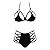 ORDERIN Womens Sexy Bandage Chest Size Bikini Beach Spa Gather Split Swimsuit
