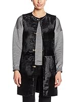 BORBONESE Chaleco Piel (Negro)