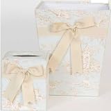 Tissue Cover & Wastebasket Set