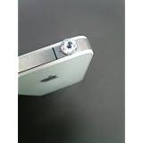 【全8色】スマートフォンでプチおしゃれ♪ SIMピンとしても利用可能!! iPhone / iPod / iPod touch / GALAXY などの3.5mmプラグ対応 イヤホンアクセサリー イヤホンピアス クリスタル（白色）
