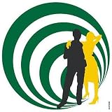 007 People (Green) - Artist: Puntoos - Art Print on Canvas - Image Size: 11.75 by 11.75 inches Art Print on Canvas