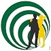 007 People (Green) By Puntoos. ART PRINT ON CANVAS with 1 1/2 inch deep bars. Size: 12 x 12 Inches