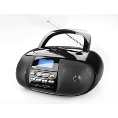 Dual DAB 43 Boombox, Digitalradio (DAB, DAB+, UKW-Radio, CD-Player, SD, USB, MP3, Aux-In) Schwarz