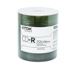 TDK - 100-Pack 52x CD-R Disc Spindle ZCDR801WH