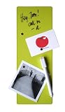 Three By Three Seattle Dry Erase Magnet Board, 4 x 11 Inches, Spring Green, 1 Pack (33007)