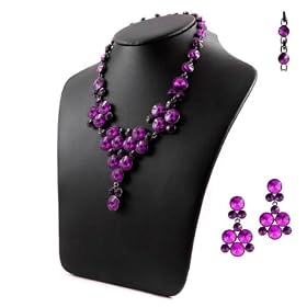 Macie's Fancy Faux Amethyst Jewelry Set by
