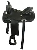 German Riding Westernsattel Silverton Leder Fellunterseite schwarz