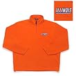 Illinois Fighting Illini NCAA "Glacier" Fleece Pullover Sweatshirt (Mango) Illinois Fighting Illini NCAA "Glacier" Fleece Pullover Sweatshirt (Mango)
