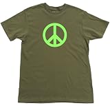 Peace Sign Neon Green T-Shirt