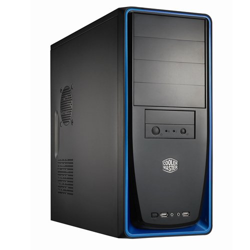 Cooler Master RC-310-BKR2 Elite 310 ATX, MATX Mid Tower Case without Window with 420w Power Supply (Black/Blue)