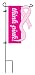 Think Pink! Sculpted Artistic Blend Garden Size Flag