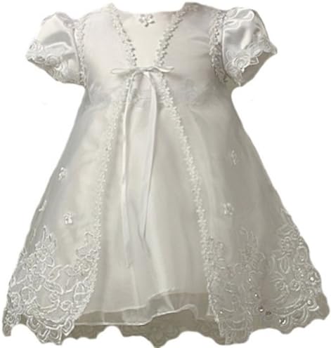 KID Collection Baby-Girls Sheer Elegance Christening Baptism Dress & Cape