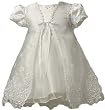 Sheer Elegance - White Christening Baptism Gown (Dress & Cape)