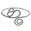 Indian Jewellery Sterling Silver Arm Bracelet Armlet 3.25 inches