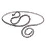 Indian Jewellery Sterling Silver Arm Bracelet Armlet 3.25 inches
