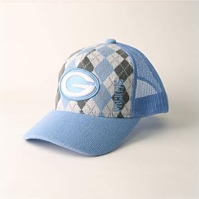 Reebok Green Bay Packers Argyle NFL Trucker Baseball Cap - Blue