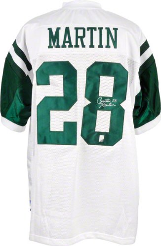 Curtis Martin Autographed Jersey | Details: New York Jets, White, Reebok