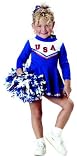 Toddler Blue USA Cheerleader Costume