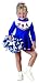Toddler Blue USA Cheerleader Costume Image