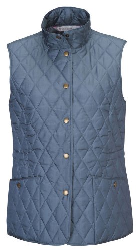 Tri-Mountain Women's Tailored Fit Stylish Quilted Vest. SLATE BLUE, M On Sale