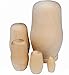 NuoYa001 NEW 5Pcs Blank Unpainted Special DIY Gift Make Your Own Russian Nesting Dolls (Include a Cycling Reflective Band As Gift)