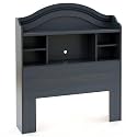 South Shore Furniture, Summer Breeze Collection, Bookcase Headboard 39", Blueberry