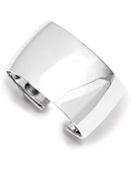 Sterling Silver 40mm Cuff Bangle Bracelet, Best Quality Free Gift Box Satisfaction Guaranteed