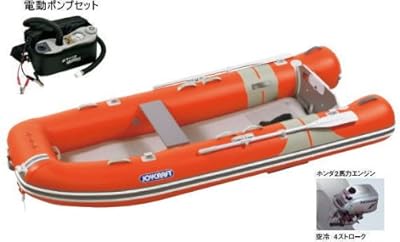 ジョイクラフト オレンジペコ 320 JOP-320 ホンダ2PS4スト エンジン付き 検無 4人乗りゴムボート