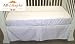 CribSkirt Tailored Dust Ruffle White 14 inches long