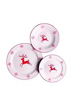 ZZZ_Merry Christmas Vajilla 18 Piezas Blanco/Rojo