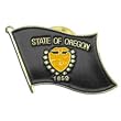 Oregon Flag Lapel Pin