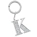 Silver Options Key Ring - Letter K