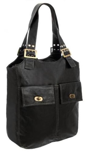 EyeCatchBags - Veronique Bucket Style Shoulder Bag Black