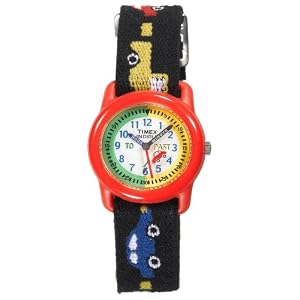 Timex Kids' T71122 Time Teacher Cars and Trucks Stretch Band Watch