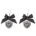 Schmuck-Art Damen-Ohrh�nger Wies'n Spatzl silver/black 30884