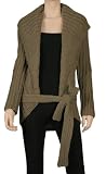 HEATHERED OVERSIZE SHAWL COLLAR CARDIGAN