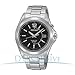 Seiko Men's SKA477P1 Black Dial Kinetic Stainless Steel Watch