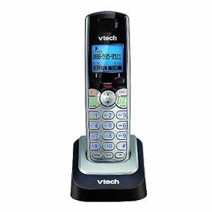 VTech DS6101 DECT 6.0, Cordless Phone Accessory Handset, Silver/Black, 1 Accessory Handset